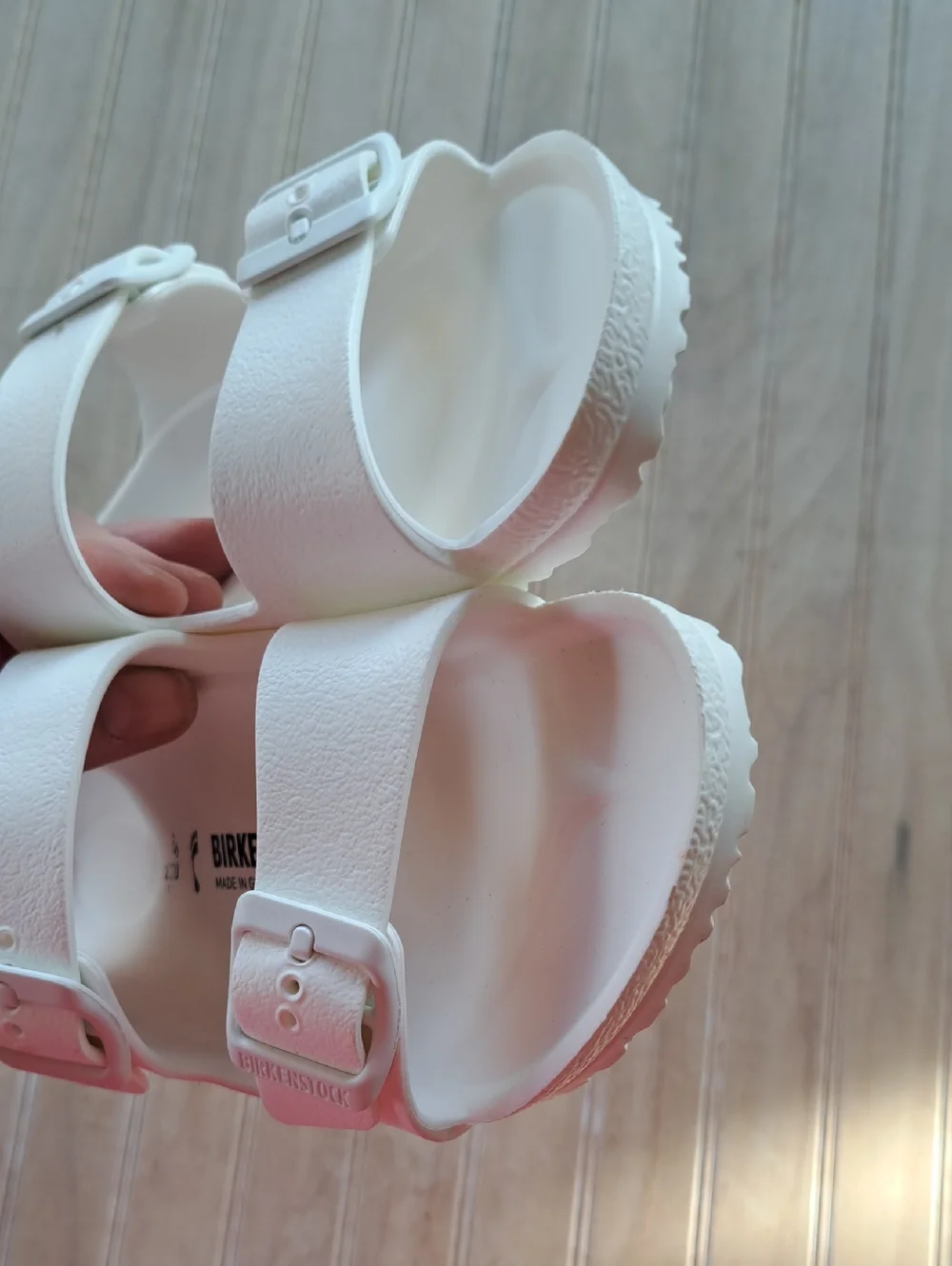 NWOT Birkenstock Arizona EVA White Double Buckle Waterproof Kids Sandals